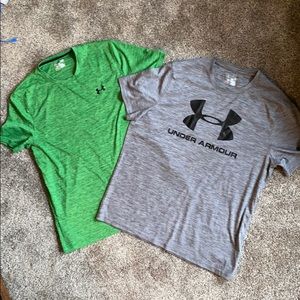 2 Men’s under Armour t-shirts SZ L